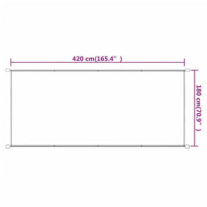 Vertikal markise blå 180x420 cm oxfordstoff