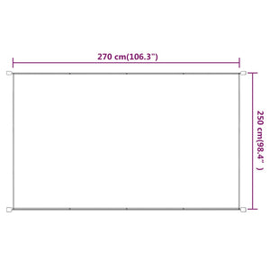 Vertikal markise blå 250x270 cm oxfordstoff