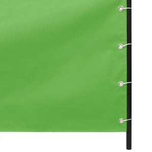 Balkongskjerm lysegrønn 80x240 cm oxfordstoff