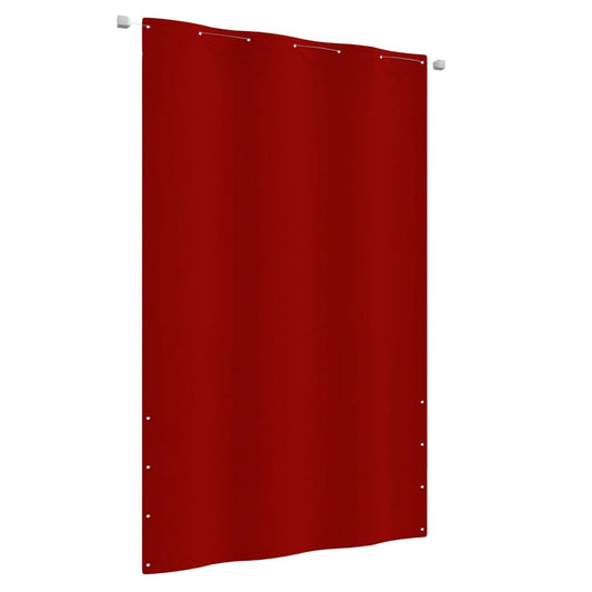 Balkongskjerm rød 140x240 cm oxfordstoff