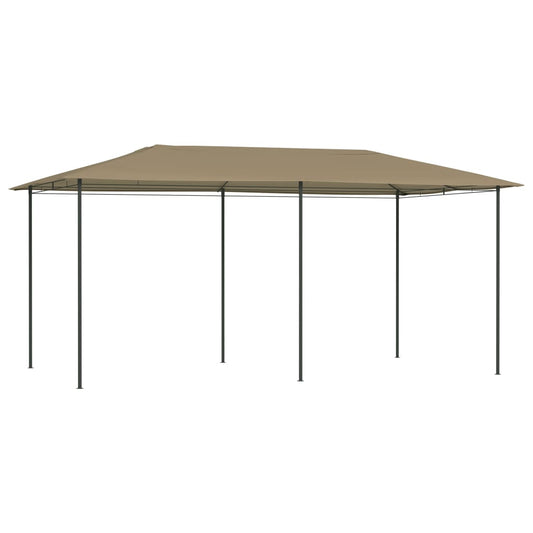 Paviljong 2,98x5,3x2,59 m gråbrun 160 g/m²