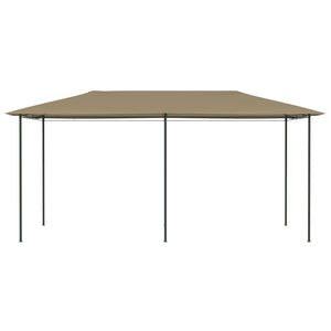 Paviljong 2,98x5,3x2,59 m gråbrun 160 g/m²