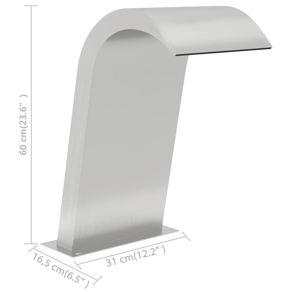 Pool fountain 50x30x60 cm stainless steel 304
