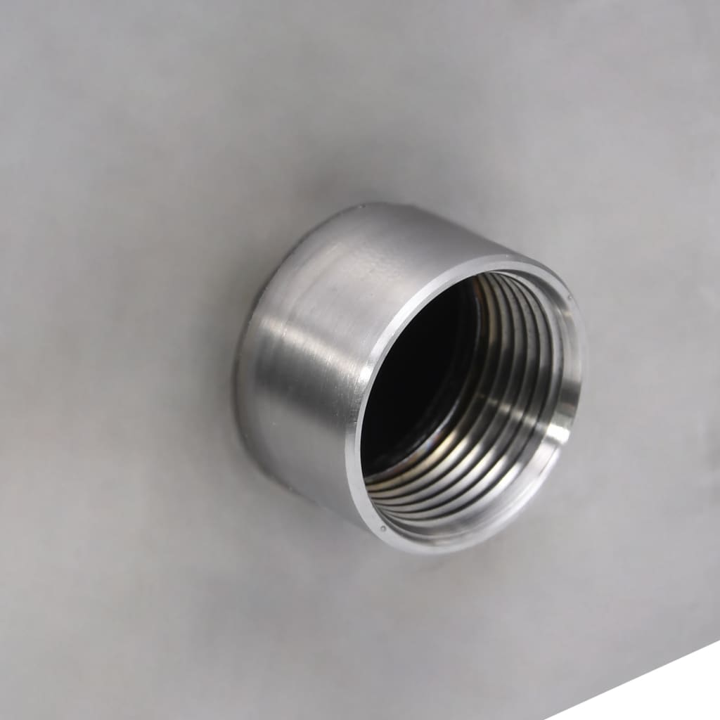 Pool fountain silver 45x26x13 cm stainless steel