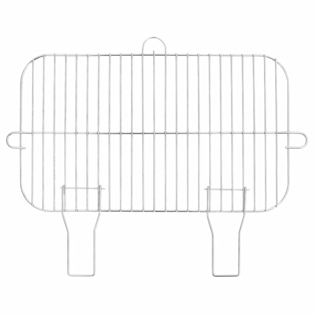Kullgrill med hjul svart stål