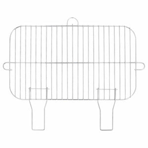 Kullgrill med hjul svart stål
