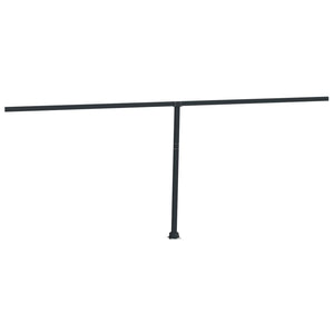 Markisestolpesett antrasitt 600x245 cm jern