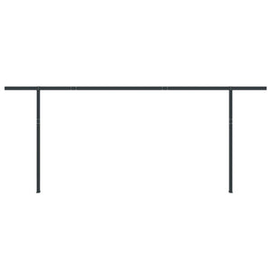 Markisestolpesett antrasitt 600x245 cm jern