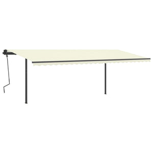 Markisestolpesett antrasitt 600x245 cm jern