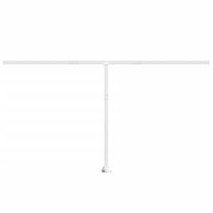 Markisestolpesett hvit 450x245 cm jern
