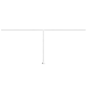 Markisestolpesett hvit 600x245 cm jern