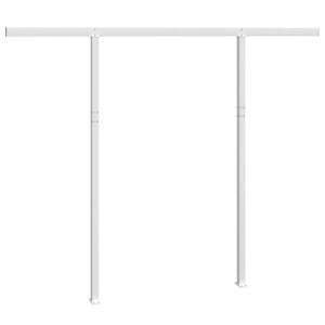 Markisestolpesett hvit 300x245 cm jern