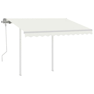 Markisestolpesett hvit 300x245 cm jern