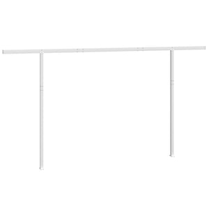Markisestolpesett hvit 450x245 cm jern