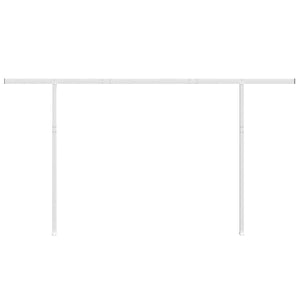 Markisestolpesett hvit 450x245 cm jern