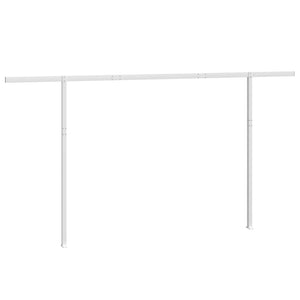 Markisestolpesett hvit 450x245 cm jern