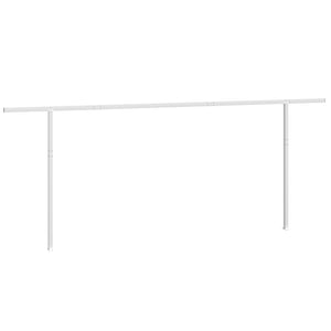 Markisestolpesett hvit 600x245 cm jern