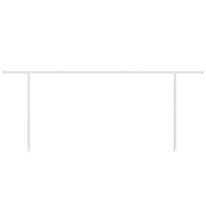 Markisestolpesett hvit 600x245 cm jern