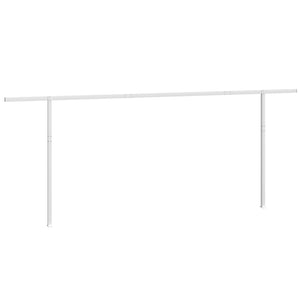 Markisestolpesett hvit 600x245 cm jern