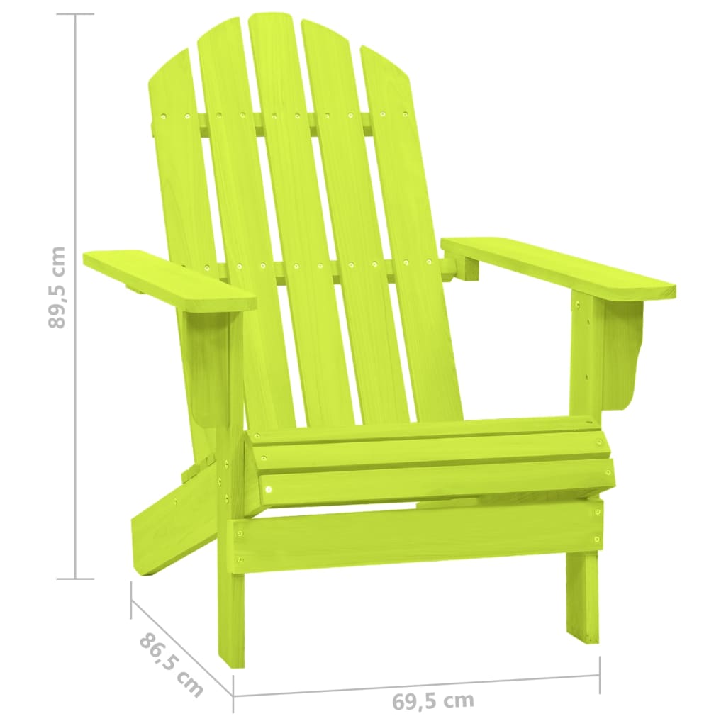 Adirondack garden chair solid spruce green