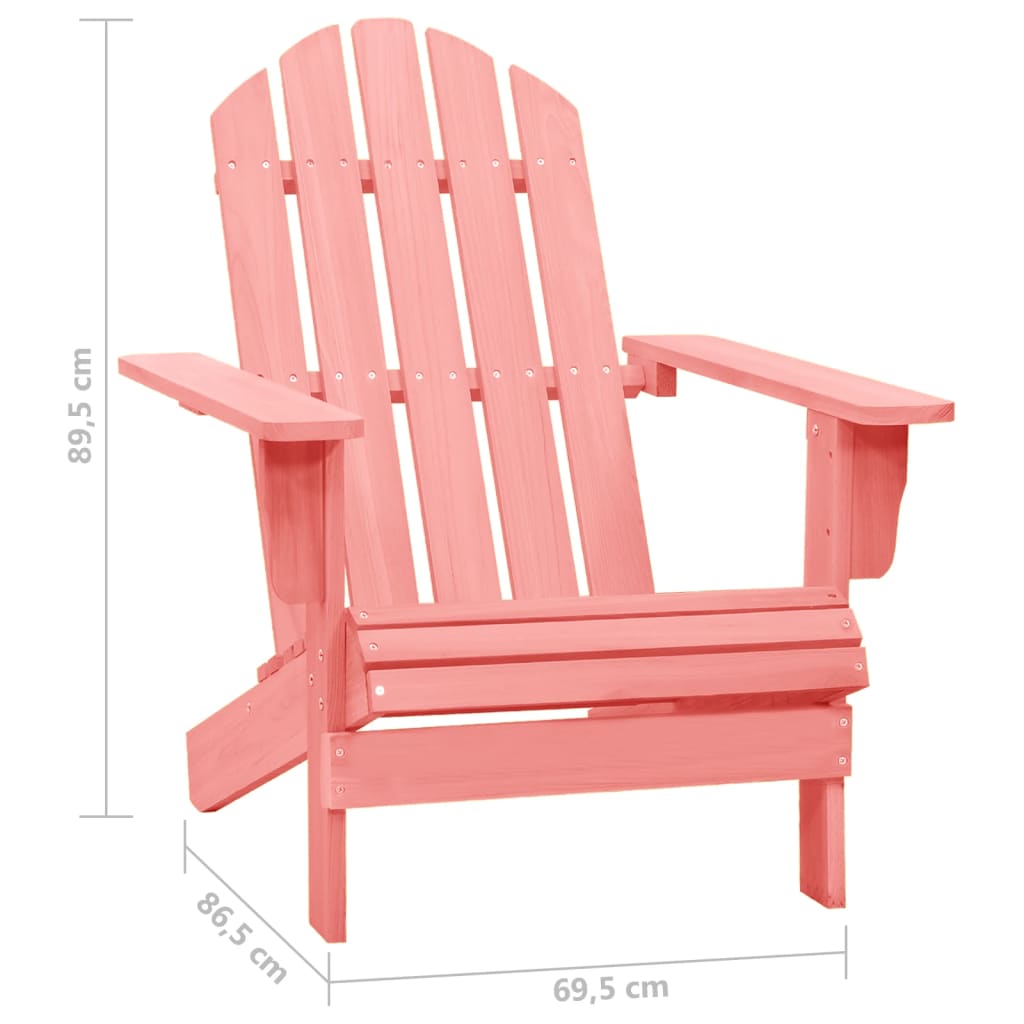 Adirondack hagestol heltre gran rosa