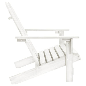 Adirondack hagestol 2-seters heltre gran hvit