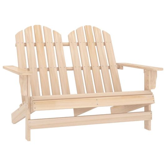 Adirondack garden chair 2-seater solid spruce wood