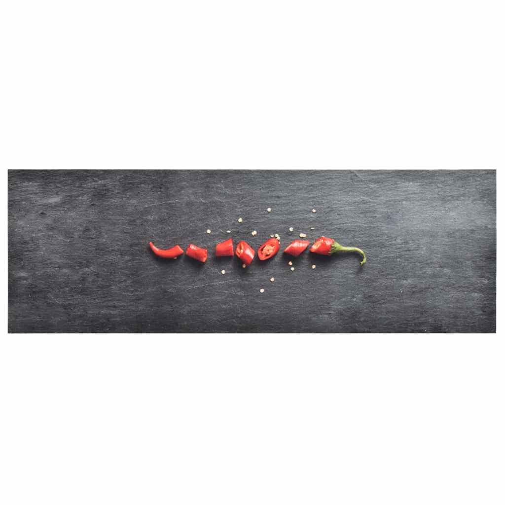 Vaskbart kjøkkenteppe pepper 60x180 cm