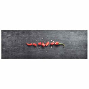 Vaskbart kjøkkenteppe pepper 60x180 cm