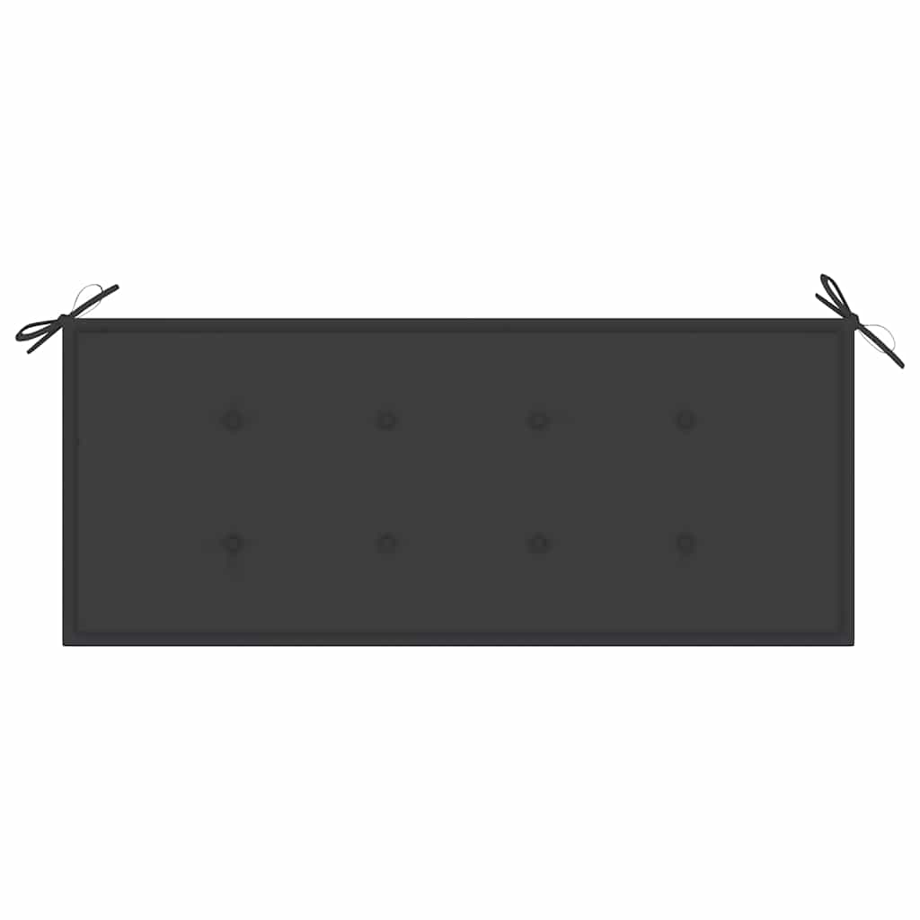 Batavia bench with anthracite cushion 120 cm solid teak