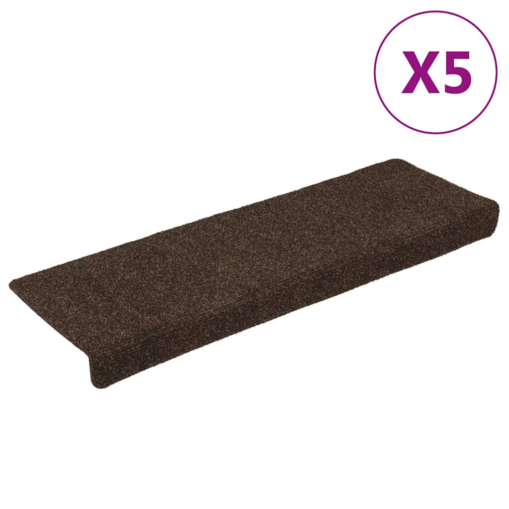 Trappematter 15 stk nålestempel 65x21x4 cm brun