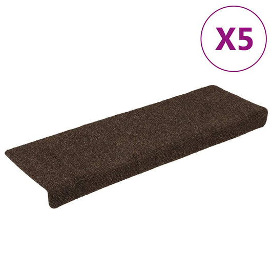Trappematter 15 stk nålestempel 65x21x4 cm brun