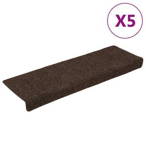 Trappematter 15 stk nålestempel 65x21x4 cm brun