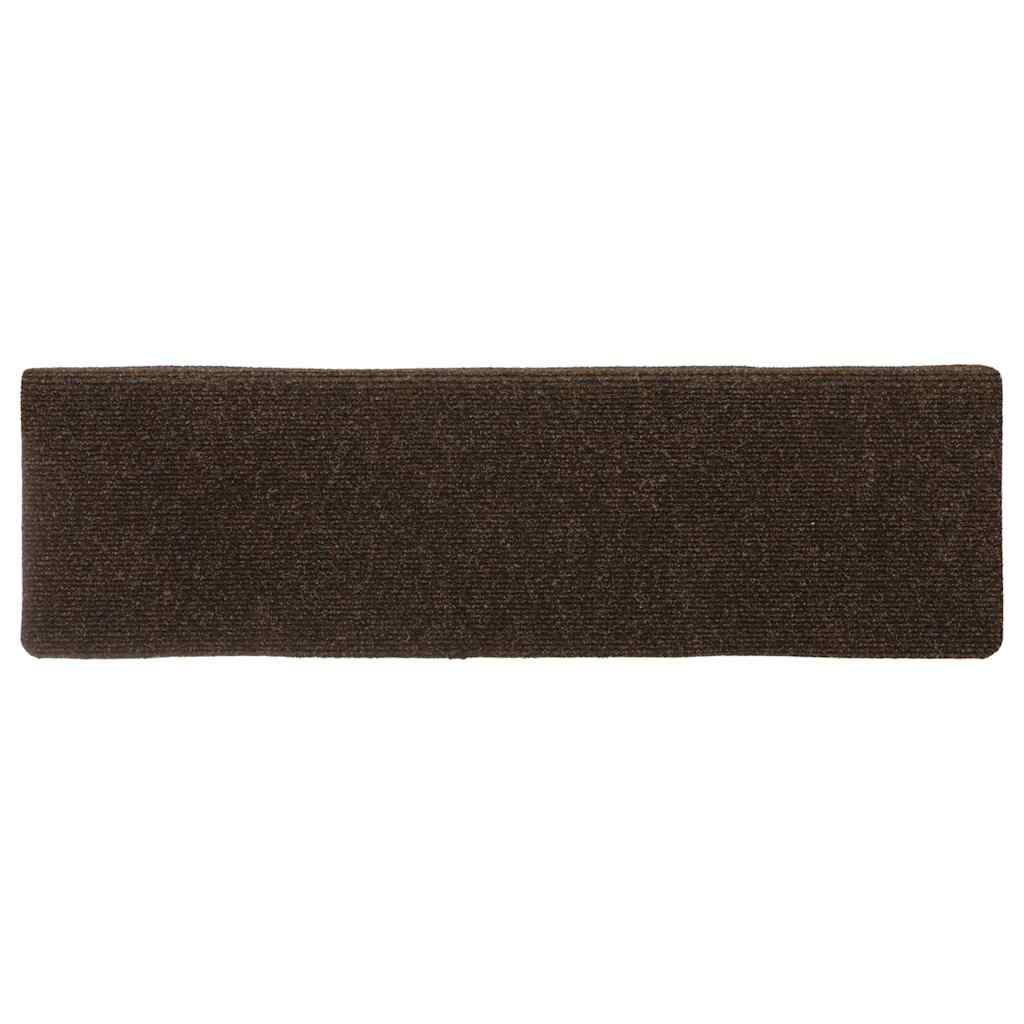 Trappematter 15 stk nålestempel 65x21x4 cm brun
