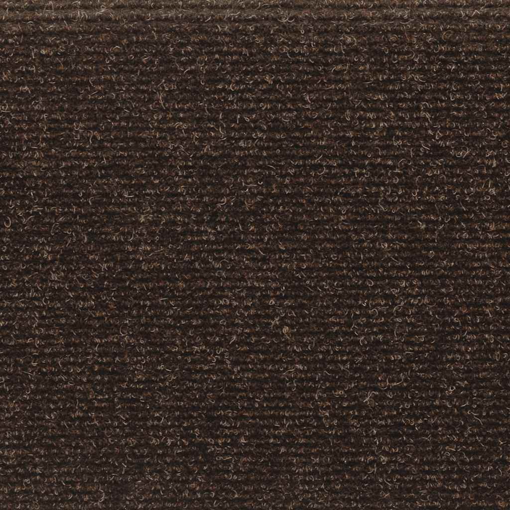 Trappematter 15 stk nålestempel 65x21x4 cm brun