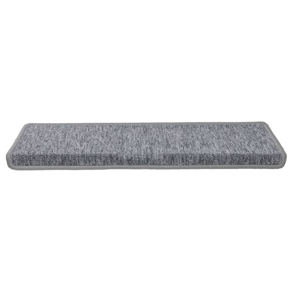 Trappetrinnstepper 15 stk 65x21x4 cm hvit og grå
