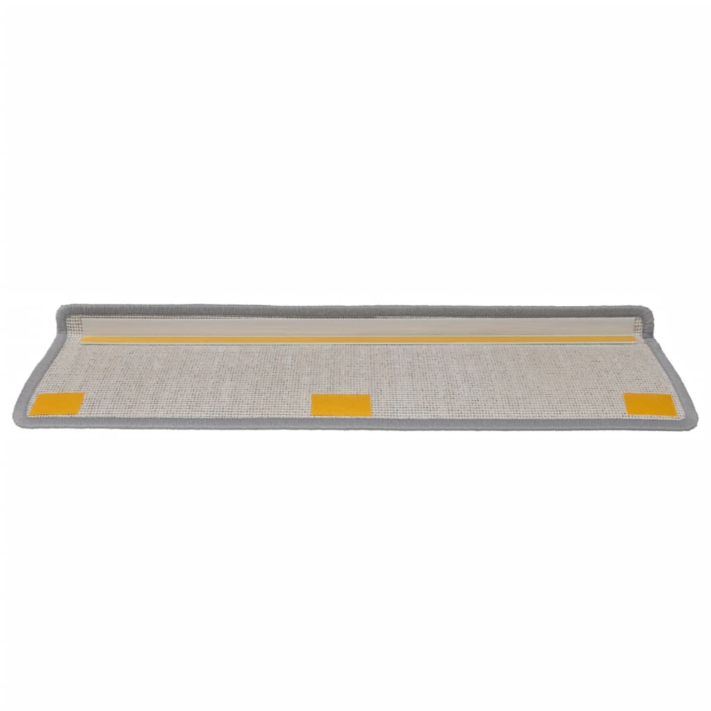 Trappetrinnstepper 15 stk 65x21x4 cm hvit og grå