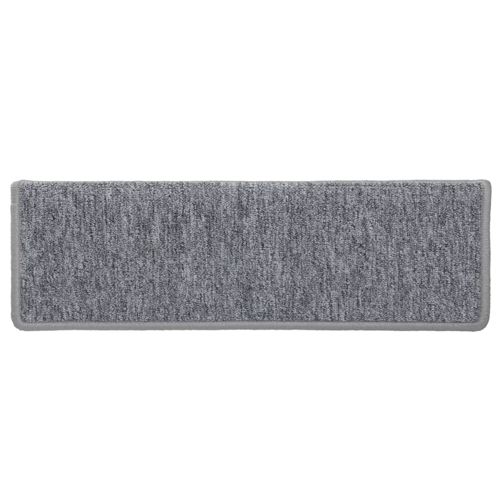 Trappetrinnstepper 15 stk 65x21x4 cm hvit og grå