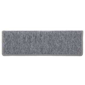 Trappetrinnstepper 15 stk 65x21x4 cm hvit og grå