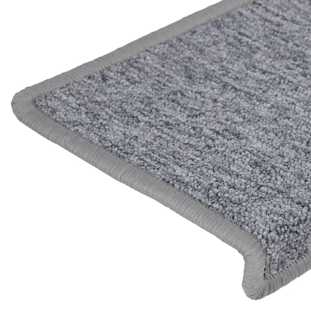 Trappetrinnstepper 15 stk 65x21x4 cm hvit og grå