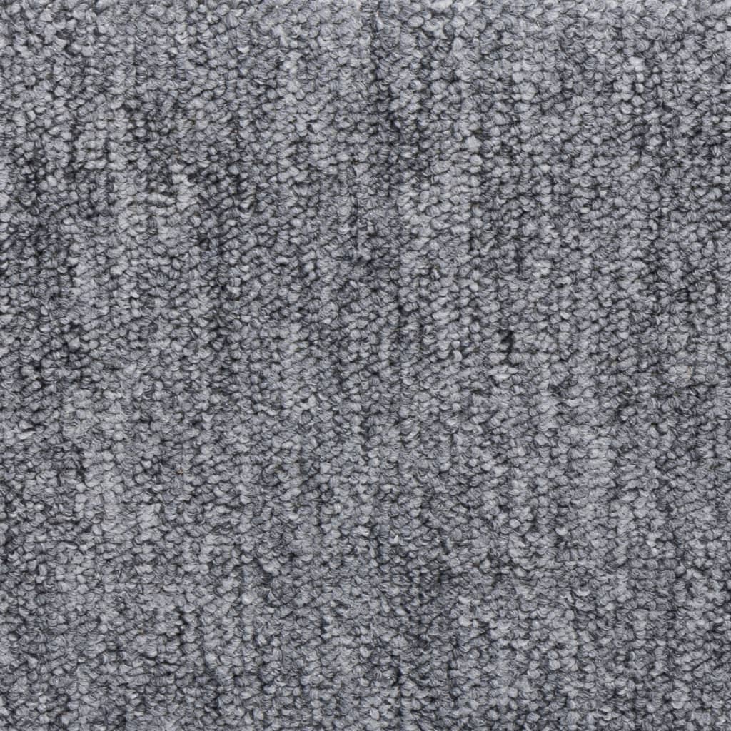 Trappetrinnstepper 15 stk 65x21x4 cm hvit og grå