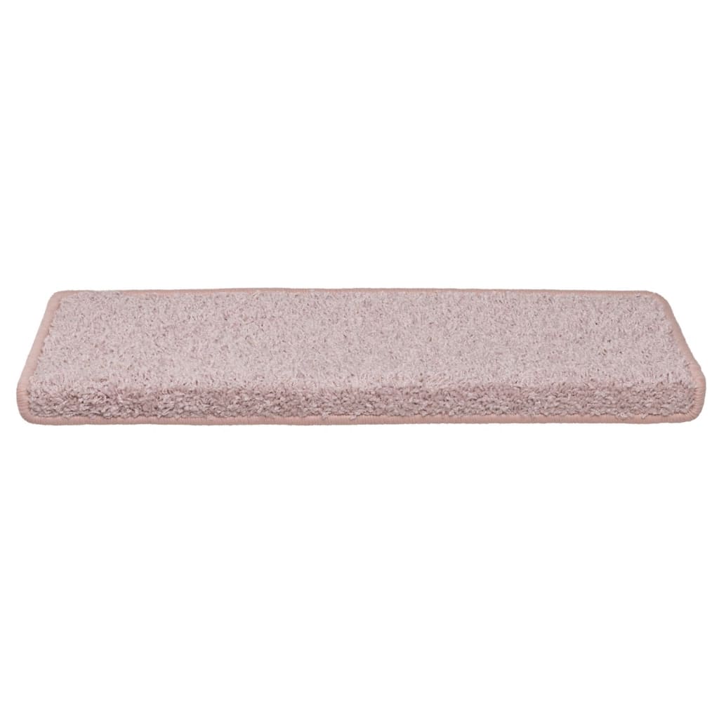 Trappetrinnstepper 15 stk 65x21x4 cm hvit og rosa