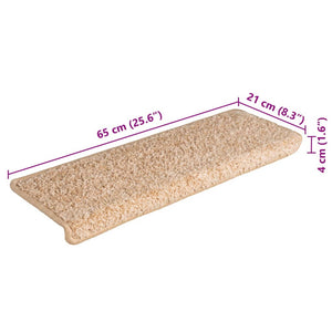 Trappetrinnstepper 15 stk 65x21x4 cm gull