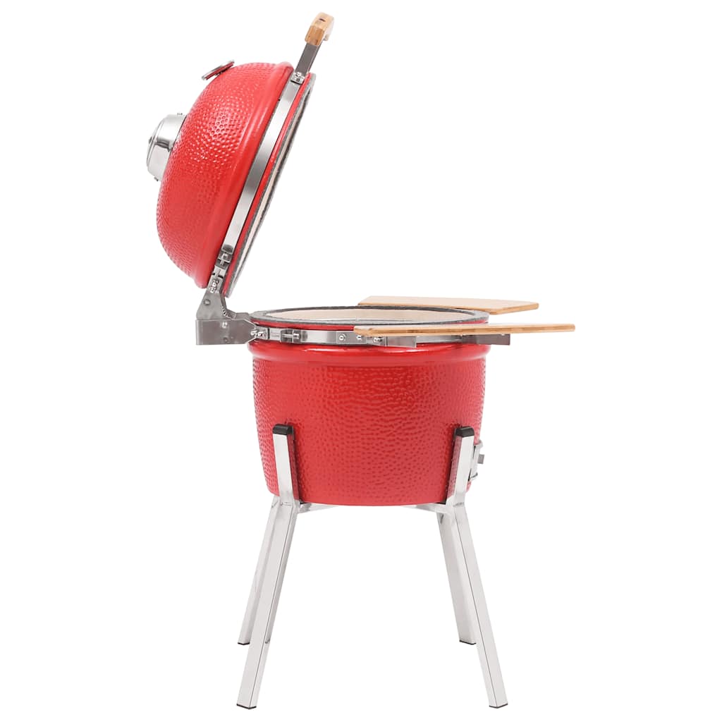 Kamado Kullgrill med røyker keramisk 81 cm