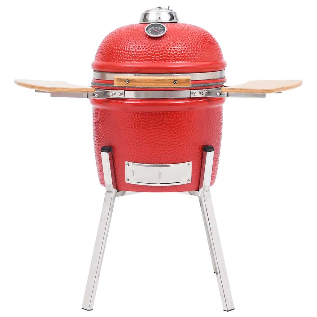 Kamado Kullgrill med røyker keramisk 81 cm