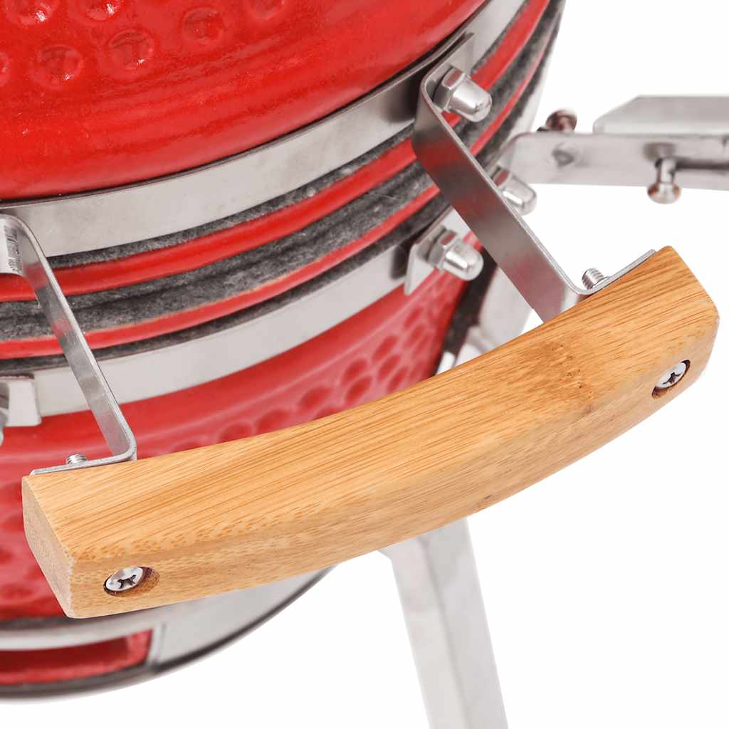 Kamado Kullgrill med røyker keramisk 81 cm