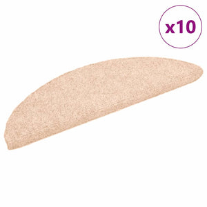Selvklebende trappematter 10 stk kremhvit 56x17x3cm nålestempel