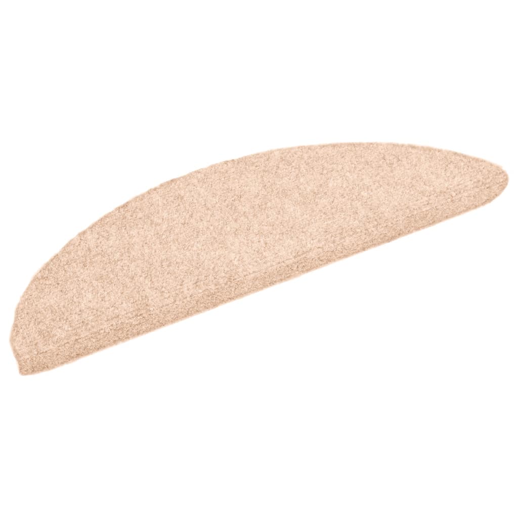 Selvklebende trappematter 10 stk kremhvit 56x17x3cm nålestempel