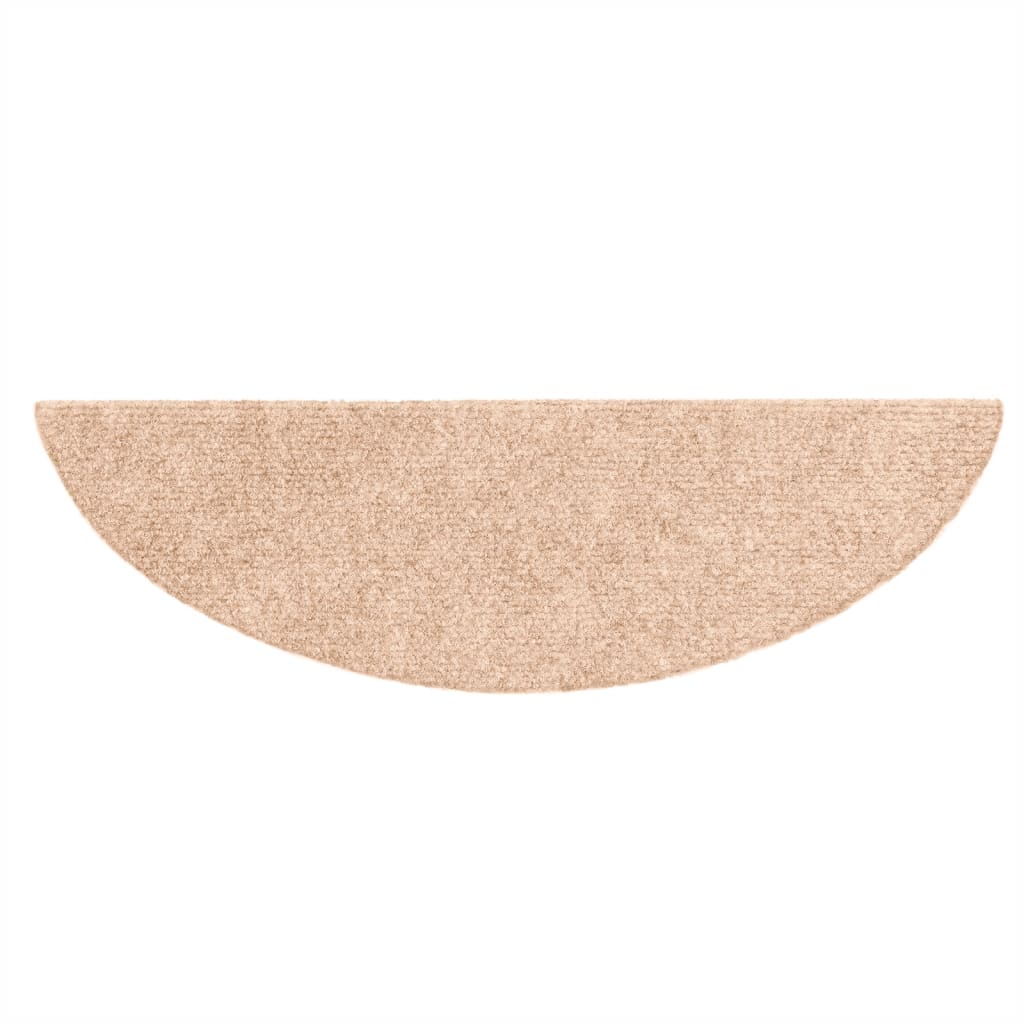 Selvklebende trappematter 10 stk kremhvit 56x17x3cm nålestempel