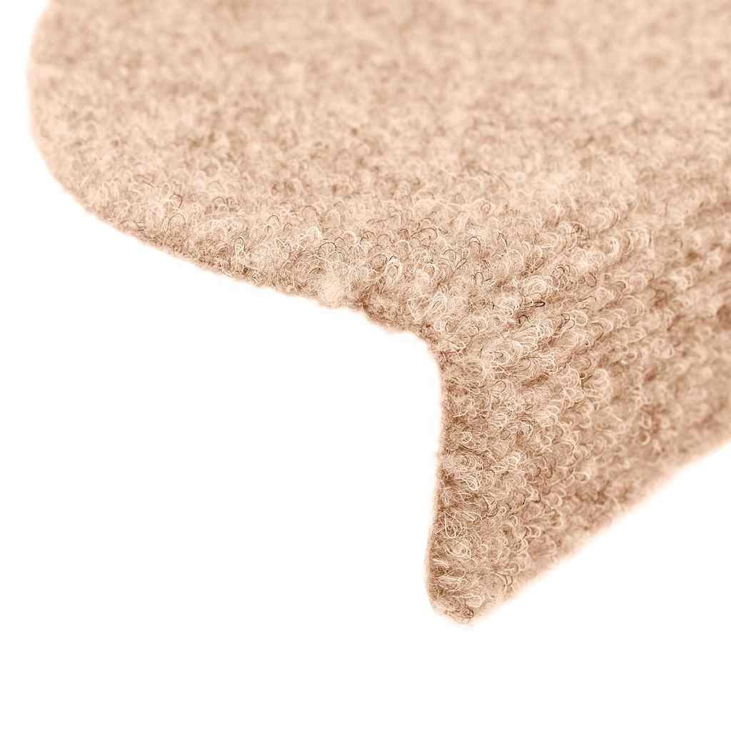 Selvklebende trappematter 10 stk kremhvit 56x17x3cm nålestempel